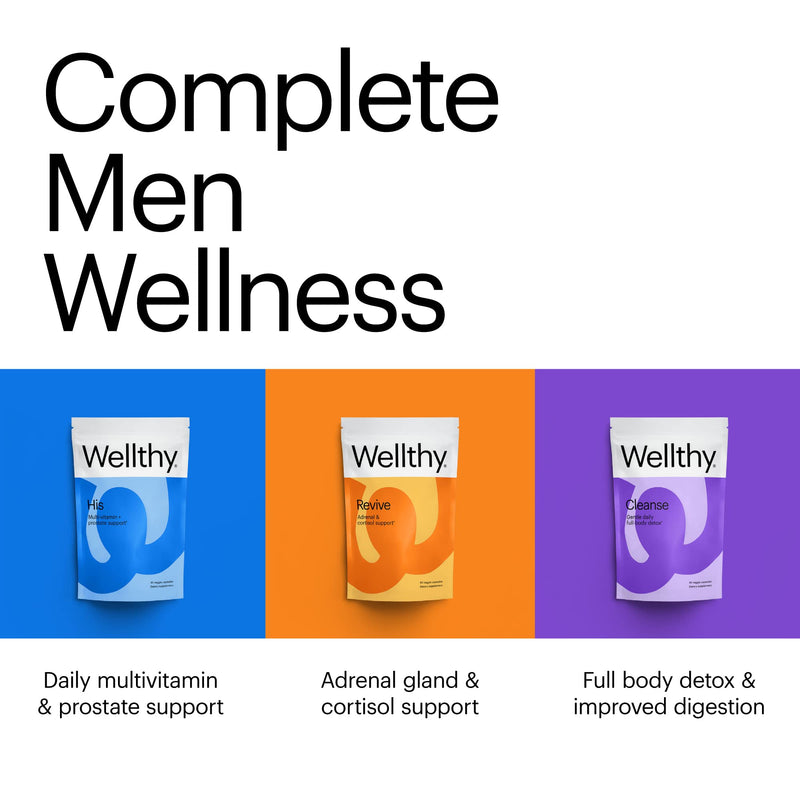 Wellthy Enhance Testosterone Supplement and Estrogen Blocker for Men (90 Pills)