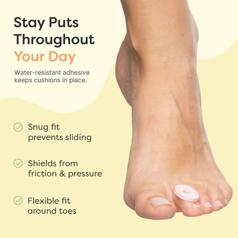 ZenToes Corn Pads for Toes, Anti-Friction Callus Cushions for Sensitive Skin, Soft Corn Cushions, Waterproof & Breathable, 72 Count 72 Count (Pack of 1) - BeesActive Australia