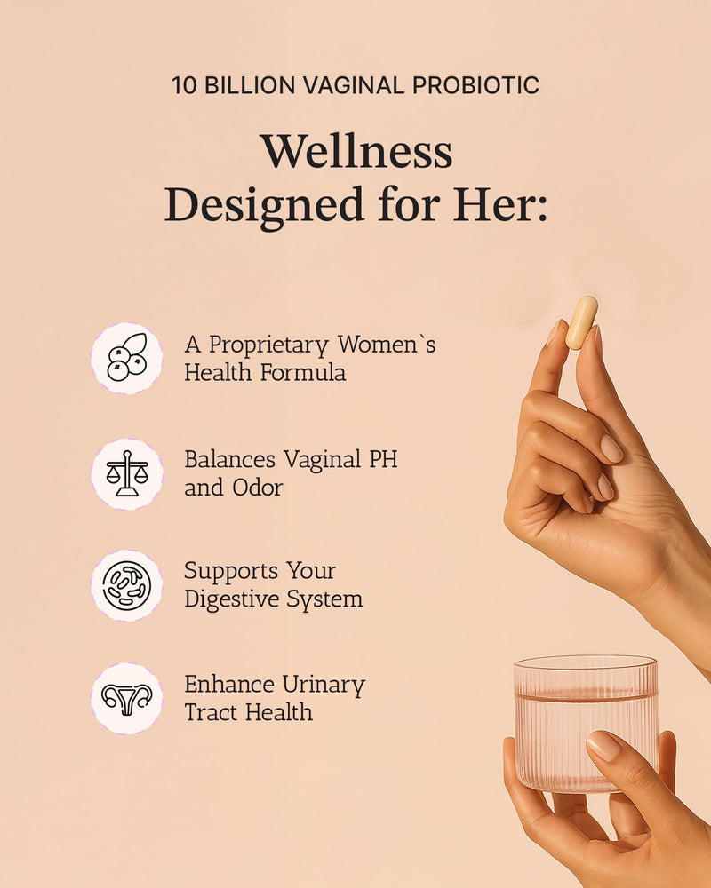 Vitamin Bounty Women's Pro-Daily Probiotic - Supports Vaginal, Digestive & pH Balance, 10 Billion CFUs, 5 Strains + Cranberry - 2 Pack of 60 Capsules 60 Count (Pack of 2)