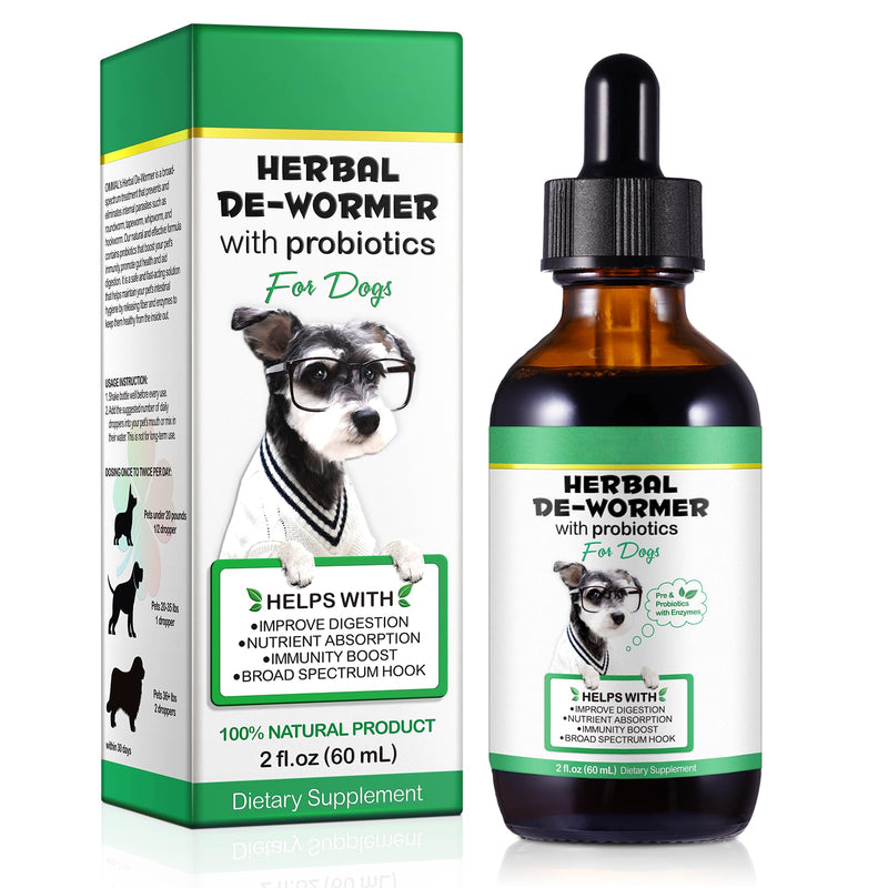 Specifically Formulated for Dogs, Dogs Broad Spectrum Supports, Naturally Sourced Ingredients, Gut Health, Easy-to-Absorb, Probiotics Supplement Drops for All Ages and Breeds