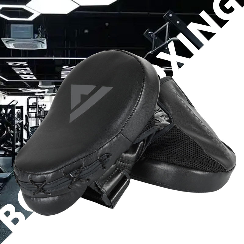Valleycomfy Boxing Punching Mitts,Boxing Pads Mitts for Men,Ideal for Boxing Training,Kickboxing,Martial Arts Black
