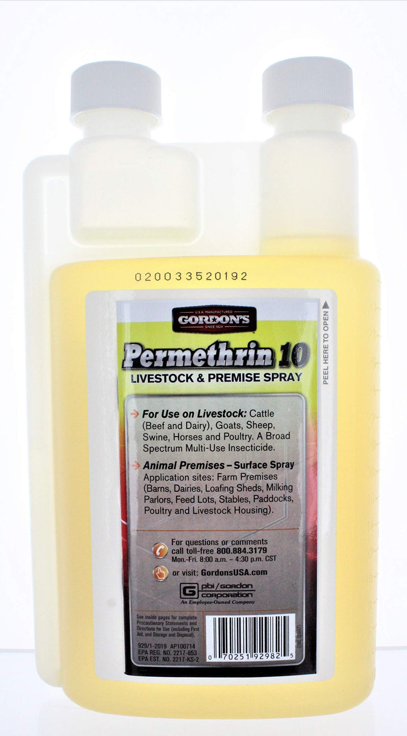 Gordon's Permethrin 10 Livestock & Premise Spray, 1 Quart, 9291082 - BeesActive Australia