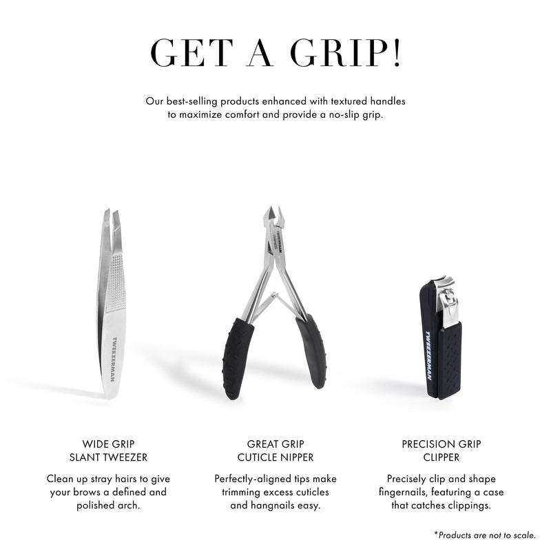 Tweezerman Great Grip Cuticle Nipper (Black/Stainless Steel) - BeesActive Australia