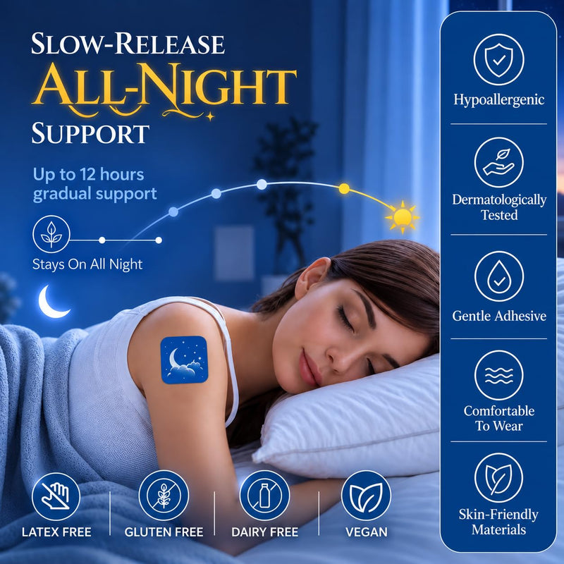 Sleep Patches for Adults — Extra Strength Melatonin & Magnesium Patch — Time-Release Sleep Aid Stickers — Non-Habit Forming, Hypoallergenic — 28 Transdermal Patches for Deep Rest & Relaxation Melatonin Extra Strength 1-Pack (Count 28)