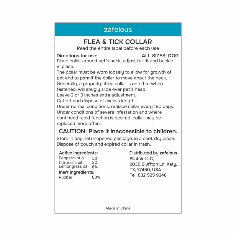 Flea and Tick Prevention for Dogs - Flea Collar - 4 Count - BeesActive Australia