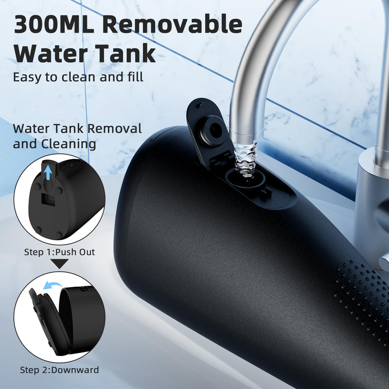 Water Flosser for Teeth Cordless Rechargeable Electric Tooth Flosser 4 Modes