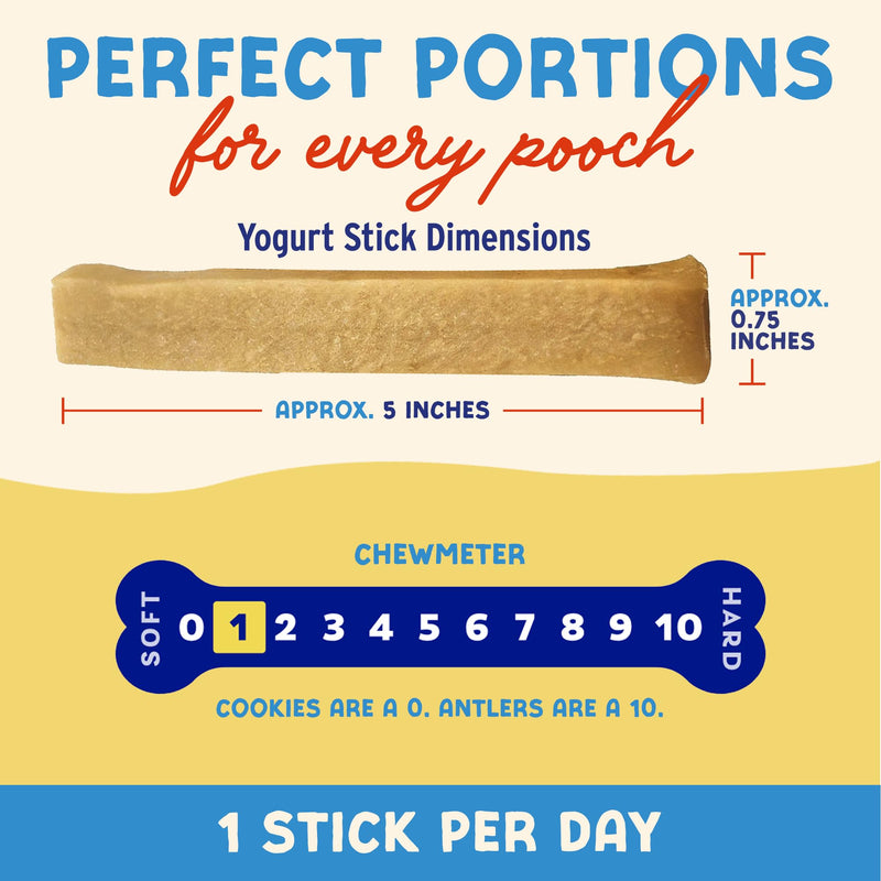 Himalayan Dog Chew Yogurt Sticks, Mixed Flavors, Dog Treats with Prebiotics, Probiotics & Protein, Digestive Support, Lactose & Gluten Free, Natural Dog Treat for All Breeds, Made in America, 4pk Variety Pack 4.8 Ounce (Pack of 4)