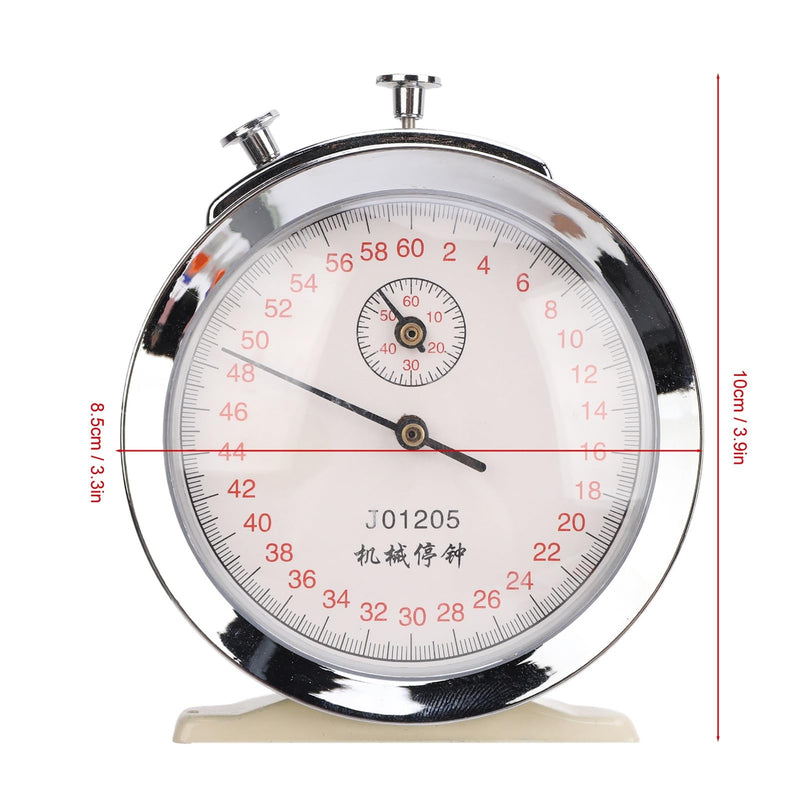 60 Second Mechanical Stop Clock, Large Dial Stopwatch with 0.2s Scale for Running Timing, Cycling Timing, and Experiments, Compact and Lightweight Design, Metal, Plastic, Acrylic - BeesActive Australia