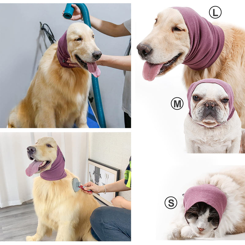 Dog Ear Cover for Anxiety Relief, Dog Calming Hood for Grooming and Bath Drying, Pet Cats and Dogs Ear Protector (Medium) Medium - BeesActive Australia