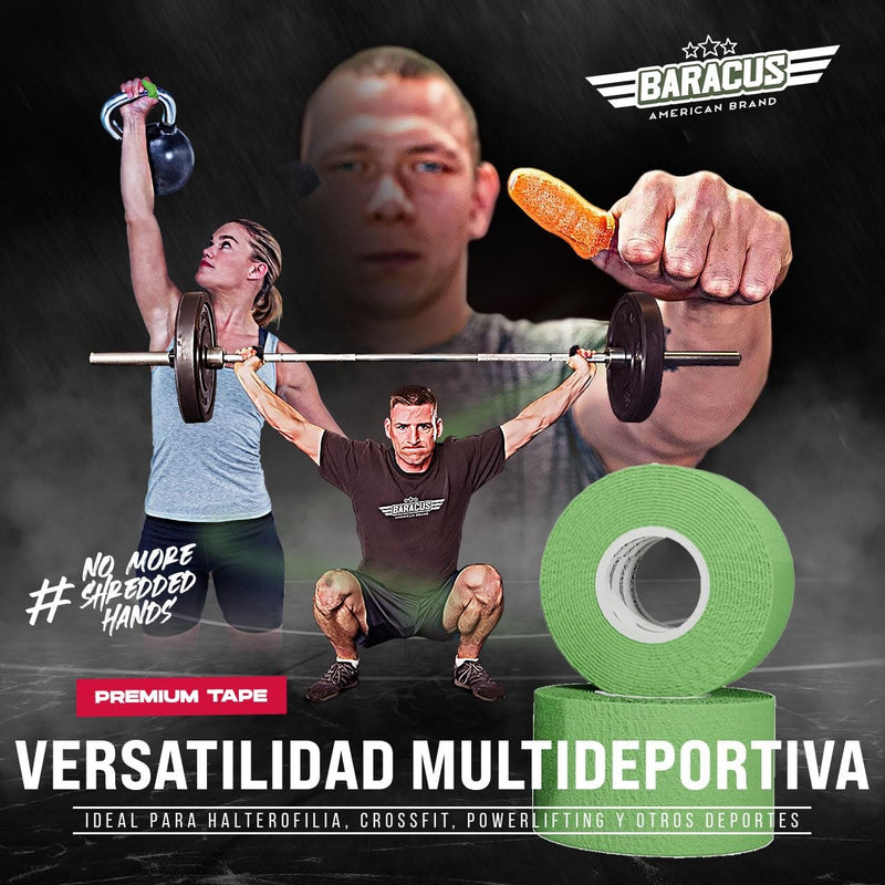 BARACUS Premium Thumb Tape Cross Training and Weightlifting for The Best Hook Grip - 23 ft Long - WOD Tape Chalk and Sweat Proof - Hook Grip Lifting Athletic Thumb Tape (EliteBox) Elitebox - BeesActive Australia