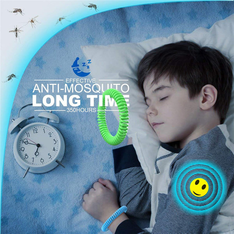 Mosquito Repellent Bracelets 50 Pack, Individually Wrapped Mosquito Repellent Bands with 60 Pcs Mosquito Repellent Stickers, DEET-Free Mosquito Wristbands Patches for Adults and Kids Indoor Outdoor - BeesActive Australia