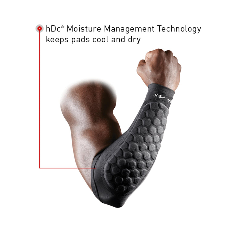 McDavid Hexpad Forearm Sleeve Medium Black
