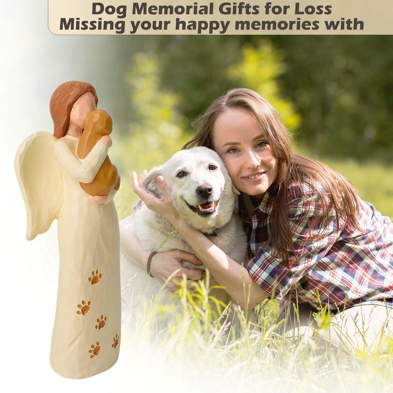 FVFVAHO Memorial dog, gift for dog owner wife for angel with dog, mourning gift, souvenir of deceased dog, condolence gift for the loss of a dog - BeesActive Australia