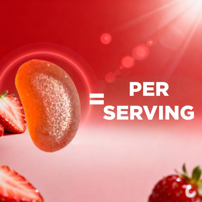 Vitamatic Sugar Free Vitamin A 25000 IU Gummies (Retinyl Palmitate) - Natural Strawberry Flavor - 120 Pectin Based Gummies (2 Bottles) | Sugar Free, High Potency Vitamin A Support, Natural Strawberry Flavor, Pectin Based, Non GMO, Gluten Free