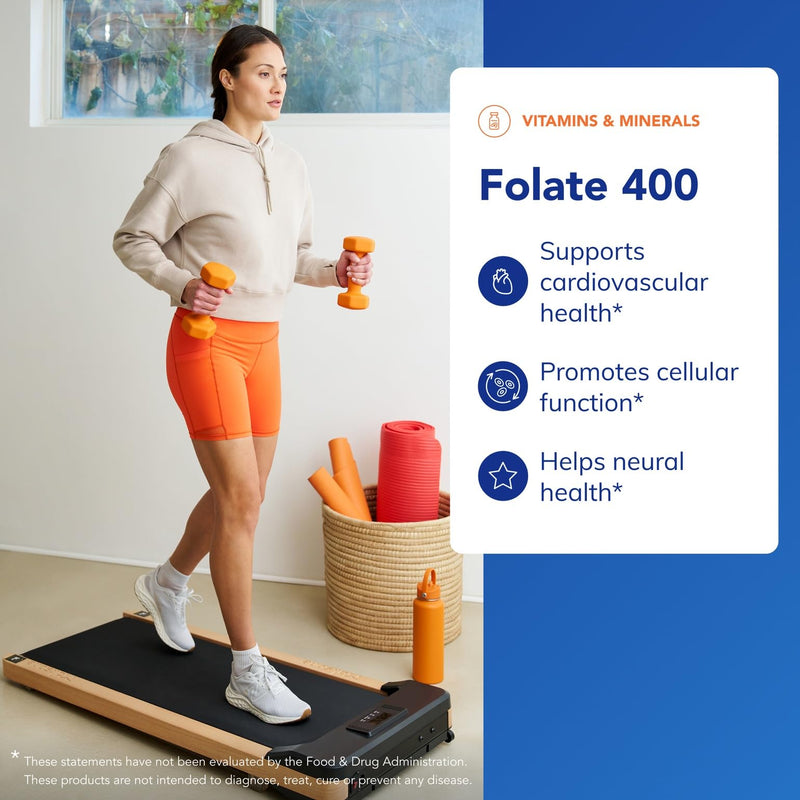 Pure Encapsulations Folate 400, 90 Capsules | Metafolin L-5-MTHF Supplement to Support Cardiovascular, Cellular, and Neural Health*