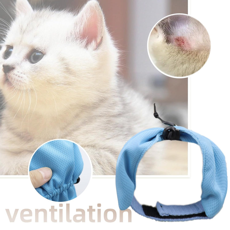 Cats Ear Cover Anxiety Relief Dog Calming Hood for Grooming and Bath Drying Cat Hood Earmuffs Cat Ear Muff No Shake Ear Wraps Cats Medical Ear Wrap - BeesActive Australia