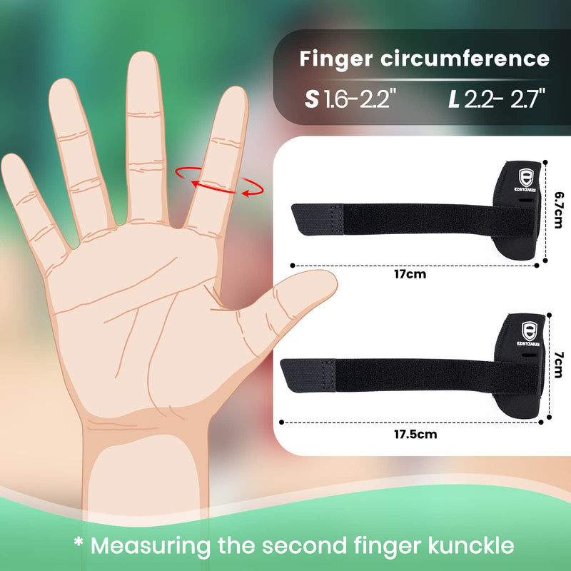 2 Pack Finger Sleeves Protectors, Finger Buddy Bands Adjustable Trigger Finger Brace Splint Support for Sport Basketball Volleyball Tennis Baseball Small - BeesActive Australia