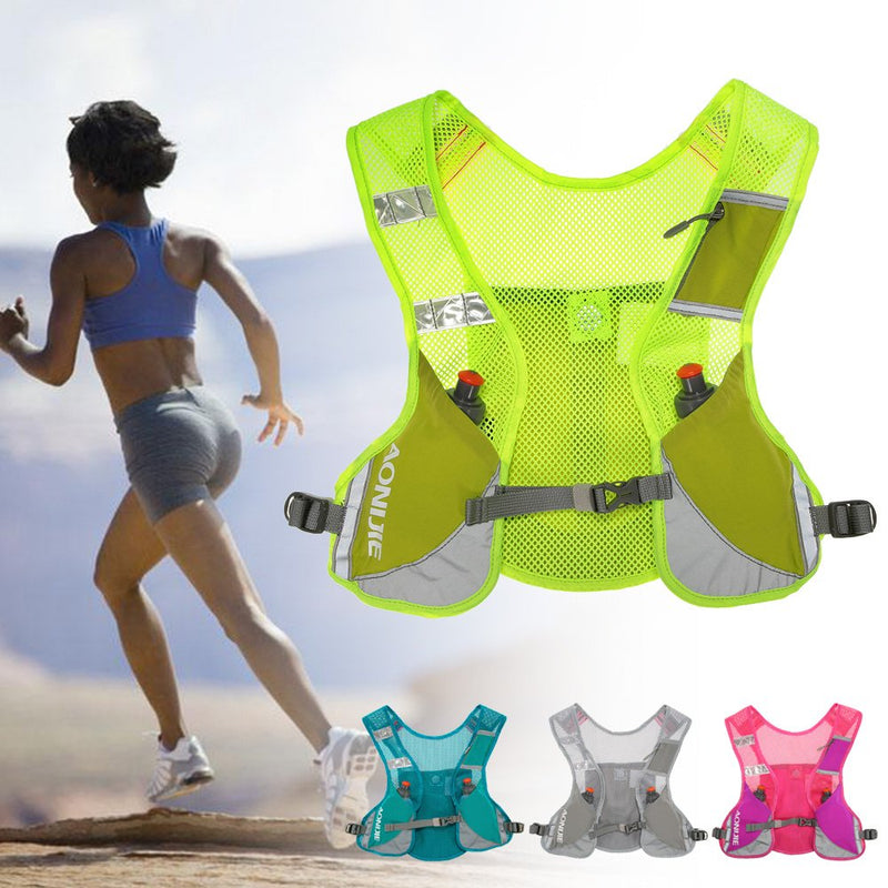 AONIJIE Marathon Running Vest Pack Water Hydration Backpack Outdoor Sport Bag Cycling Camping Climbing Rucksack Gray