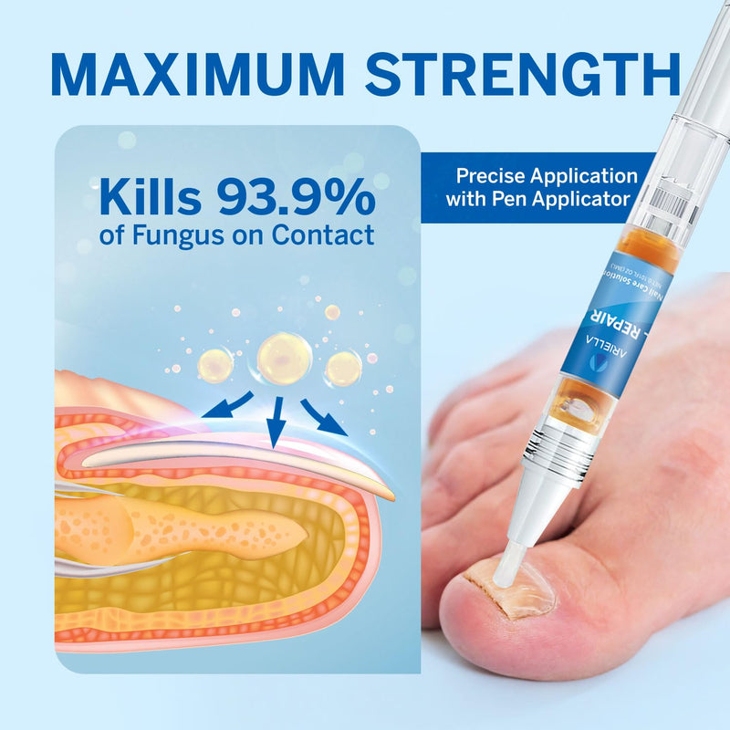 Toenail Fungus Treatment Extra Strength: Nail Fungus Treatment for Toenail - Fungal Nail Repair Pen 4 Packs
