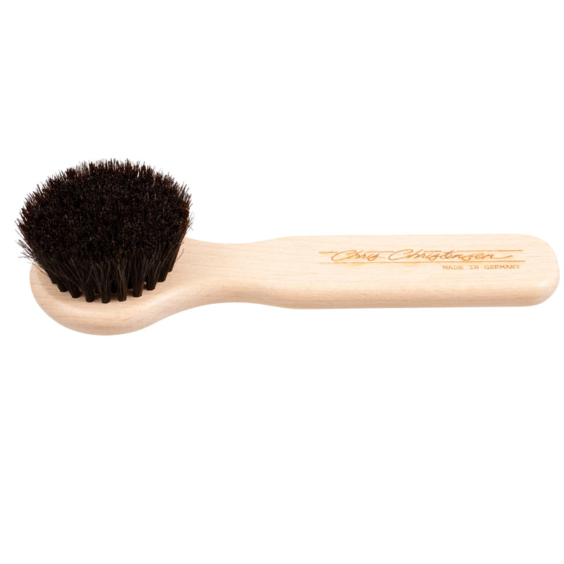 Chris Christensen Horse Hair Chalk Brush for Dogs, Groom Like a Professional, Even Applicaiton, Great for Face or Feet, 100% Horse Hair, Made in Germany - BeesActive Australia