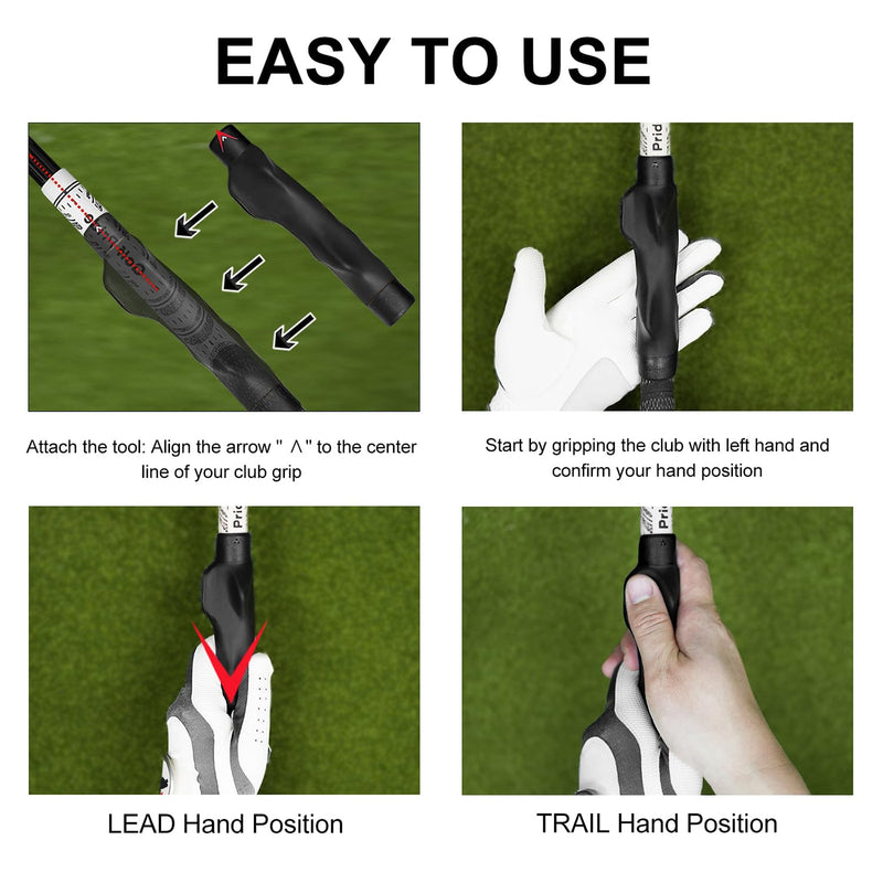 Right Hand Golf Grip Trainer 2 Pack with Arm Band & Wrist Strap, Golf Training Aid Kit, Grip Trainer Golf Club to Correct Hand Position and Develop Muscle Memory - BeesActive Australia