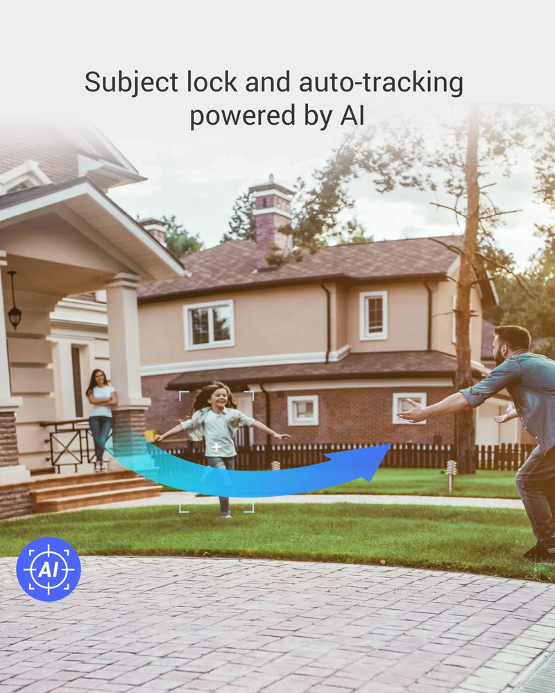 EZVIZ Outdoor Auto-Tracking Camera, 2K, 12 Pre-Set dots Tracking,360° Visual Coverage, Waterproof, Color Night Vision, AI-Powered Person and Vehicle Detection,Two-Way Talk| C8W Pro 2K (4mm) 2K Auto-Tracking&Vehicle Detection-4mm - BeesActive Australia