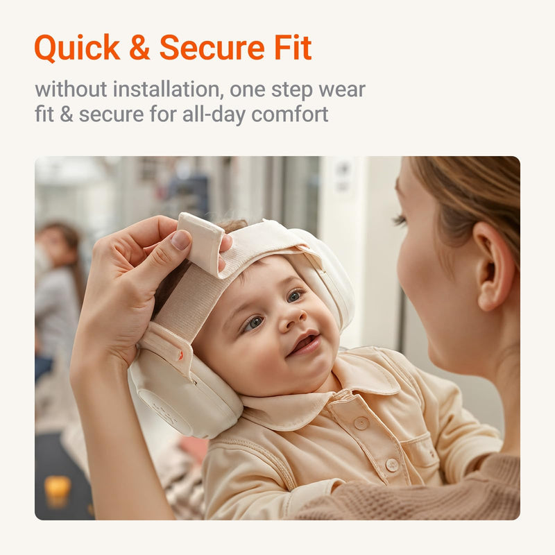 Baby Ear Protection for Infants and Toddlers (3 to 48 Months), 25dB Noise Cancelling Headphones for Travel, Airplanes, Concerts ‚Äì CE & ANSI Certified Hearing Protection & Improves Sleep