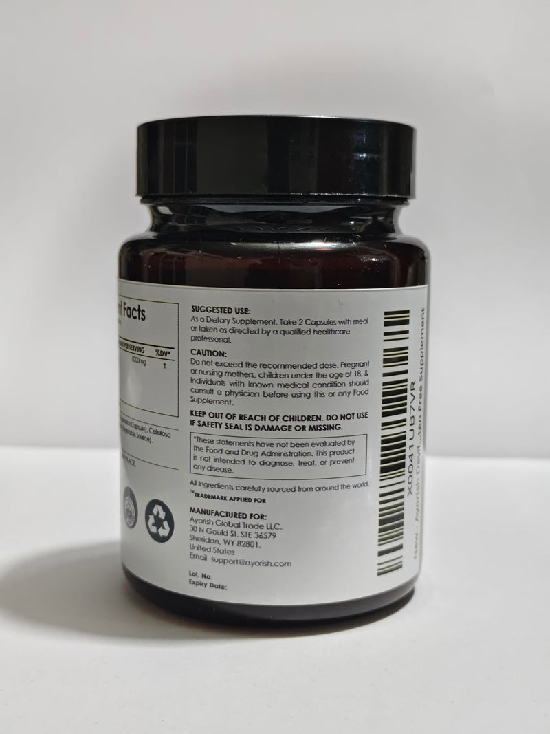 Devils Claw Capsules 1000mg 120 Count Root Extract 20:1 Herbal Supplement Plant Based Botanical Formula Vegan Non GMO Herbal Extract Capsules - BeesActive Australia