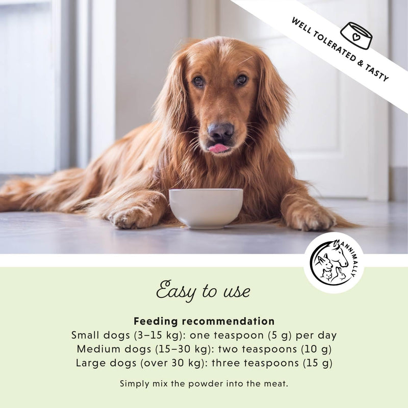 Annimally Super BARF Powder for Dogs 500 g - Pet Supplements with Vitamins, Minerals, Trace Elements & Amino Acids, Daily Nutritional Support for All Ages, Made in Germany