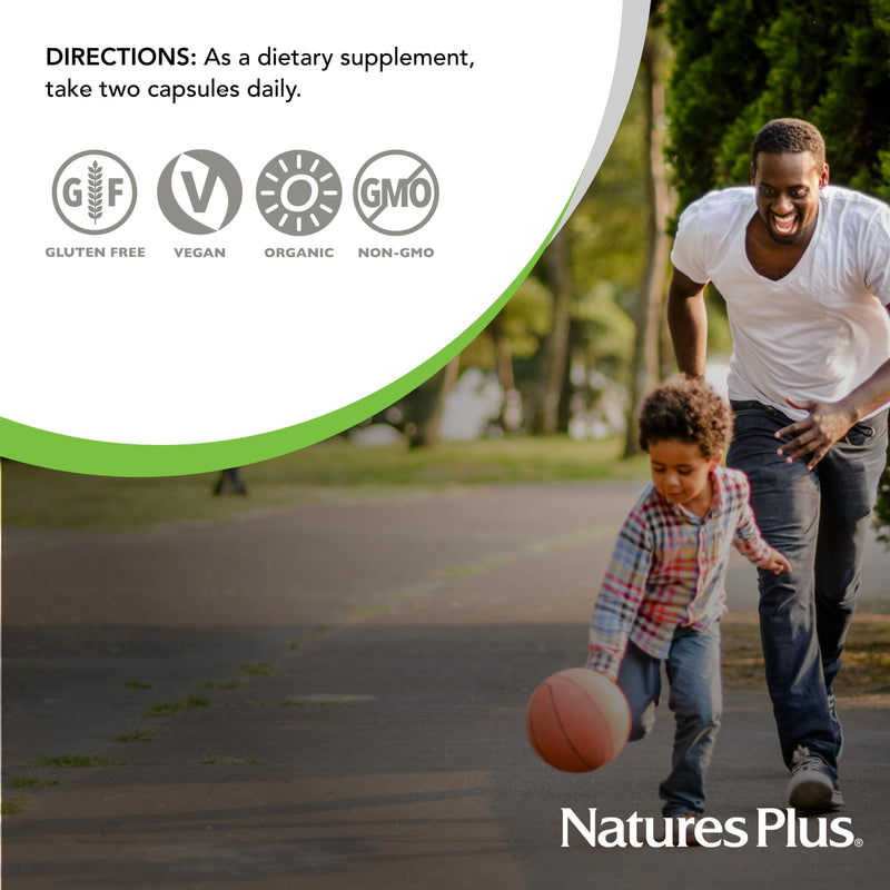 NaturesPlus Source of Life Garden Vitamin D3 - 60 Capsules, Pack of 2 - Immune System Support - USDA Certified Organic, Non-GMO, Vegan, Gluten Free - 60 Total Servings 60 Count (Pack of 2)