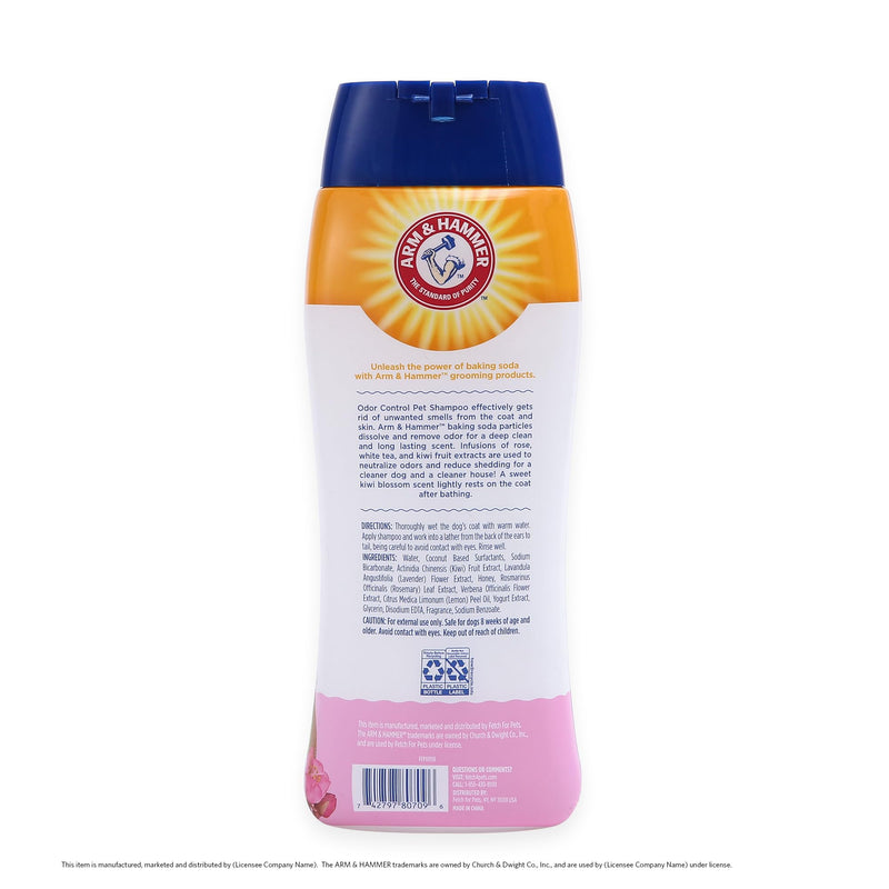 Arm & Hammer Super Deodorizing Shampoo For Dogs - Odor Eliminating Dog Shampoo For Smelly Dogs & Puppies With Arm & Hammer Baking Soda -- Kiwi Blossom Scent, 20 Fl Oz,White 20 Fl Oz (Pack of 1) - BeesActive Australia