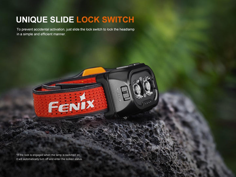 Fenix HL18R-T V2.0 800 Lumen Trail Running Headlamp, USB-C Rechargeable, White and Warm White Lights, Red Lights, Compatible with 3X AAA Batteries, (Black) Black - BeesActive Australia