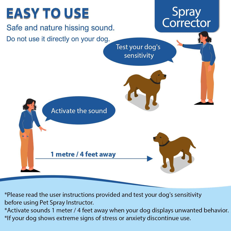 Spray Dog Trainer Corrector 70ml 2 Pack Spray Corrector Spray for Dog to Unwanted Dog Behaviour, Humane Effective- Blue 2 pack Blue - BeesActive Australia