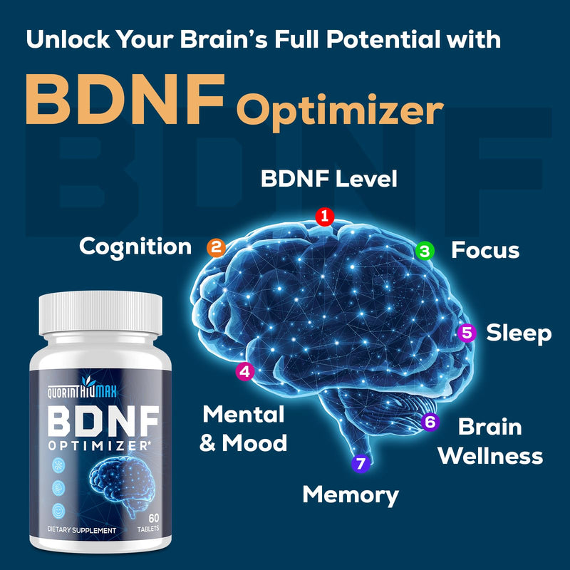 Nootropic Brain Supplement for Memory and Focus ‚Äì BDNF Optimizer ‚Äì Cognitive, Mental Clarity & Mood ‚Äì High Absorption ‚Äì Organic Lion's Mane, L-Theanine, Ginkgo Biloba & Alpha GPC‚Äì60 Tablets (2 Bottle) 60 Count (Pack of 2)