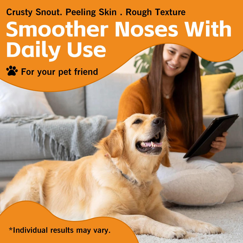 Dog Paw & Nose Balm, Pet Safe Ingredients, Protect Paws from Harsh Weather, 2 Pack