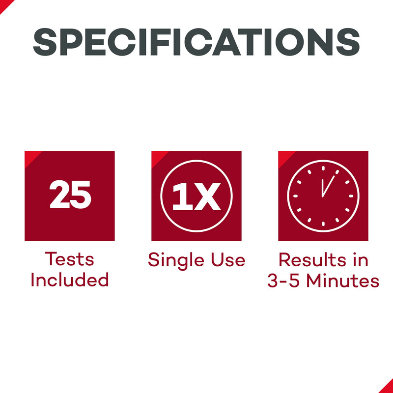 Dealmed HCG Urine Cassette Pregnancy Test, 25 Count, HCG Pregnancy Tests with Disposable Pipettes, Early Detection Pregnancy Test Kit 25 Count (Pack of 1) - BeesActive Australia
