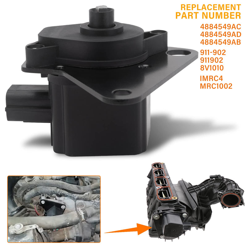 911-902 Intake Manifold Runner Control Valve IMRC 4884549AD Compatible with Jeep Compass Patriot Dodge Caliber Journey Avenger Chrysler Sebring 1.8L 2.0L 2.4L