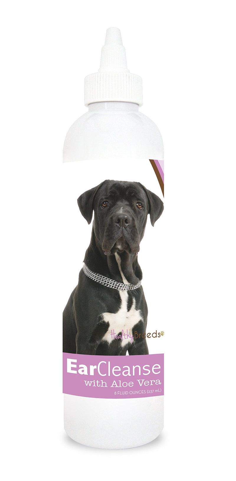 Healthy Breeds Cane Corso Ear Cleanse with Aloe Vera Sweet Pea and Vanilla 8 oz