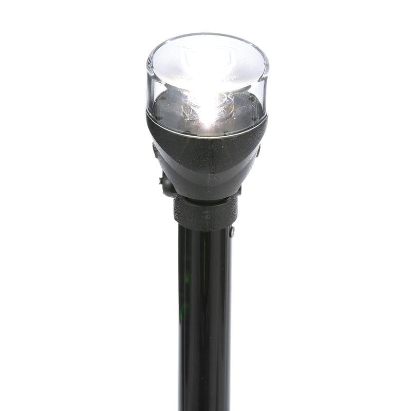Attwood 5558-P12A7 All-Round LED Fold Down Navigation Light Black Base, 12-Inch 12" - BeesActive Australia