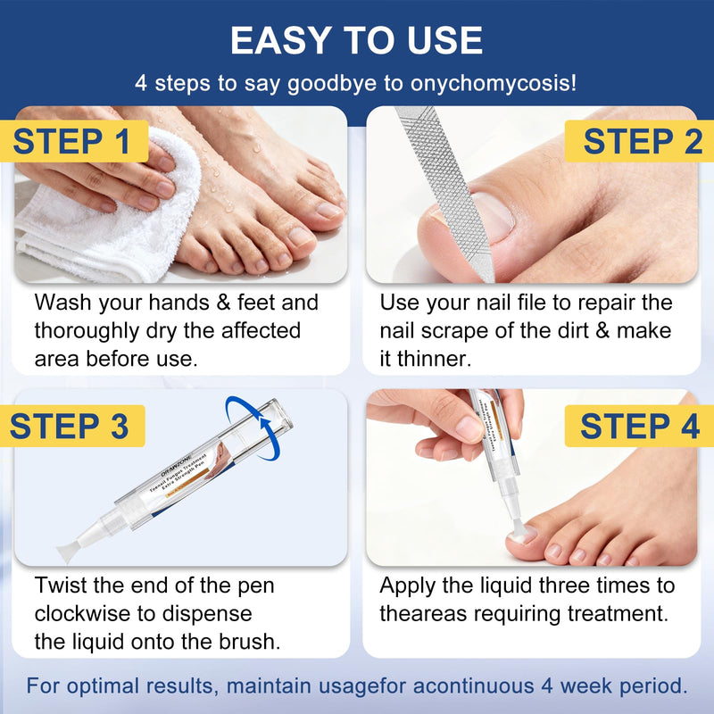 Toenail Fungi Treatment Extra Strength - Fungi Nail Pen, 25% Undecylenic Acid, Ingrown toenail treatment, Fungus nail treatment, yellow toenail, Damaged Nails foot fungus treatment extra strength 0.18 Fl Oz (Pack of 6) 6pcs