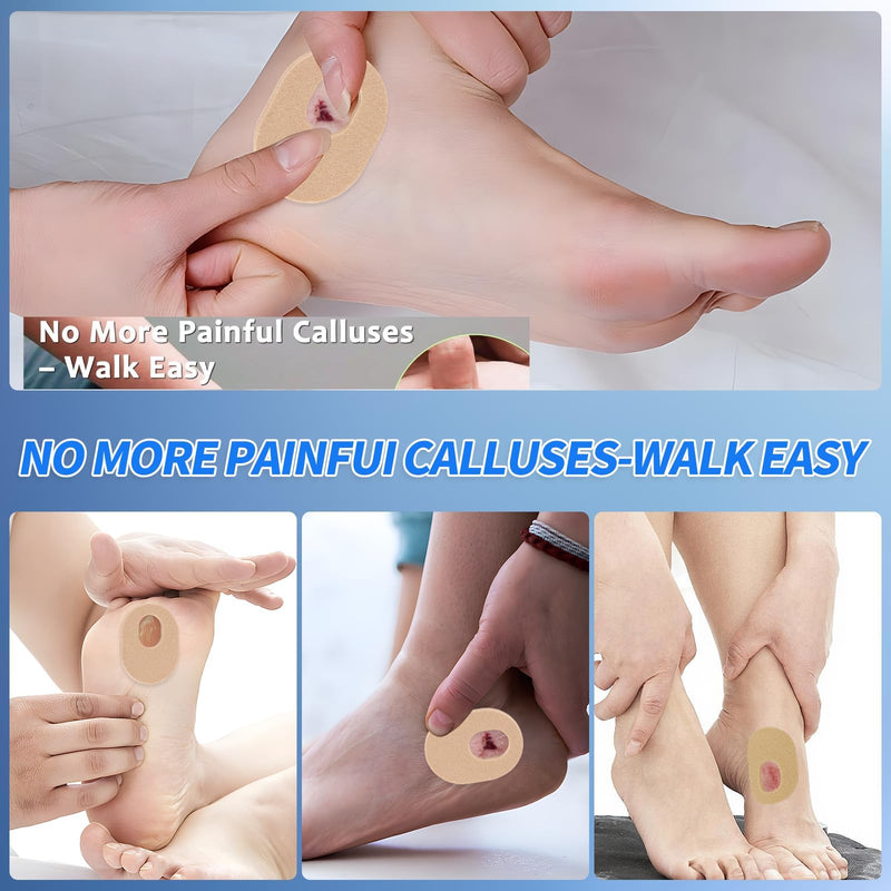 60 Pack Callus Pads，Soft Felt Callus Cushion Pads for Relief Foot Pressure and Heel Pain,Hollow Design Self-Adhesive Foot Callus Pads 60 Pack - BeesActive Australia