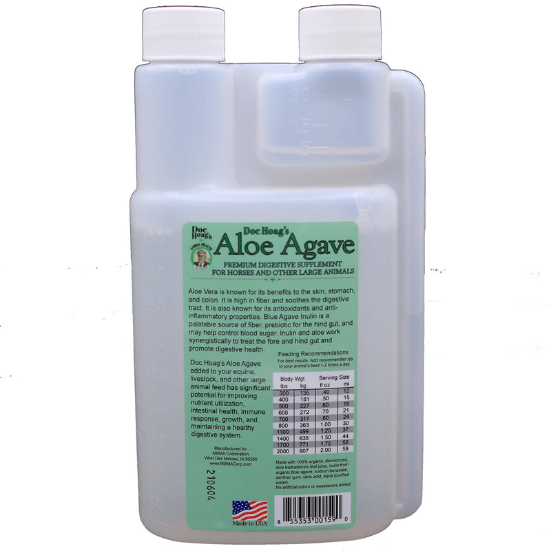 Original Udder Balm Doc Hoag’s Aloe Vera+Agave Premium Horse Supplement for Gut Health, Natural Equine Gastric Support & Stress Relief, Support Ulcer Improvement for Horses and Other Large Animals 16 Fl Oz - BeesActive Australia