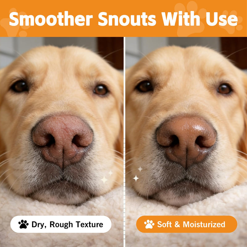 Dog Paw & Nose Balm, Pet Safe Ingredients, Protect Paws from Harsh Weather, 2 Pack