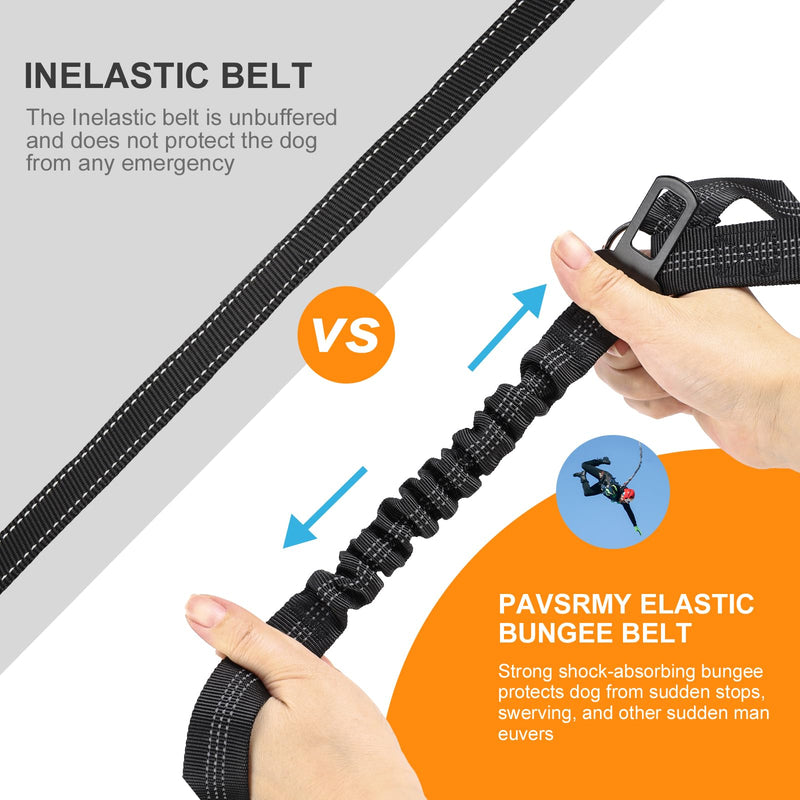 2 Packs Dog Seat Belt for Car, Upgrade 3-in-1 Dog Seatbelt with Adjustable Metal Buckle, Safety Headrest Restraint Dog Car Harness with Elastic Bungee for Small Medium Large Dogs Pet - BeesActive Australia
