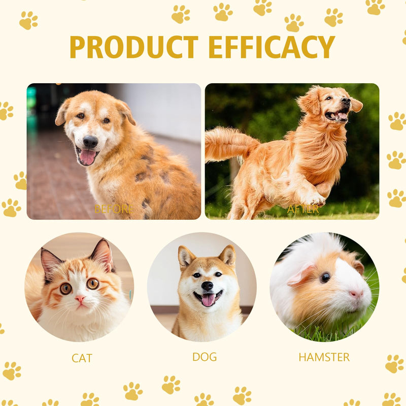 2 PCS Pet Skin Treatment Spray Multifunctional Pet Skin Soothing Spray Natural and Gentl for Dogs and Cats Effectively Soothing Dry (50ml)