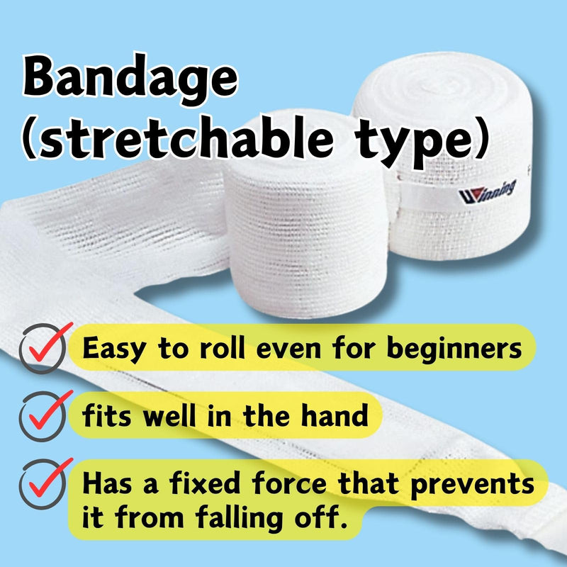 Winning Boxing Bandage (Stretchable Type) VL-B and Geldeguard NG-2, and Sticky Notes Set - BeesActive Australia
