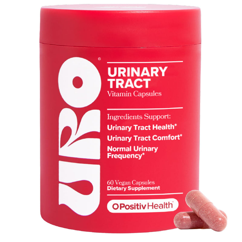 O Positiv URO Urinary Tract Health Supplement for Women, 60 Count (Pack of 1) - Urinary Support Vitamins with Pacran Complete Cranberry Extract, D-Mannose, & Vitamin C - Vegan & Gluten-Free 60 Count (Pack of 1)