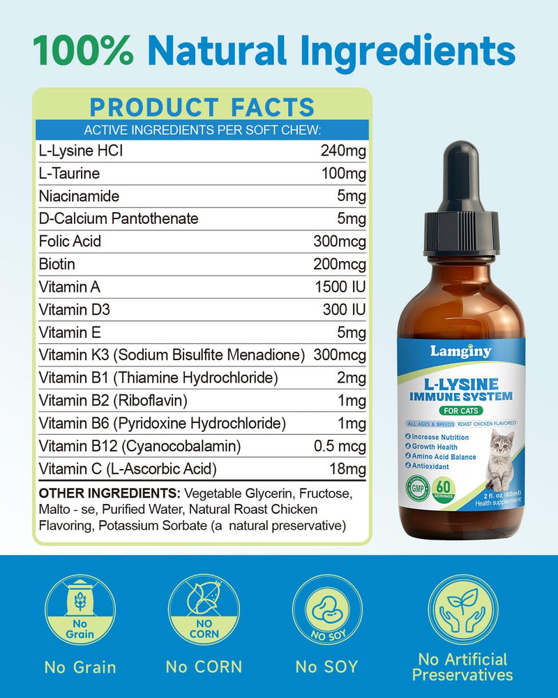 Lysine Supplement for Cat & Hip and Joint Chews for Dogs