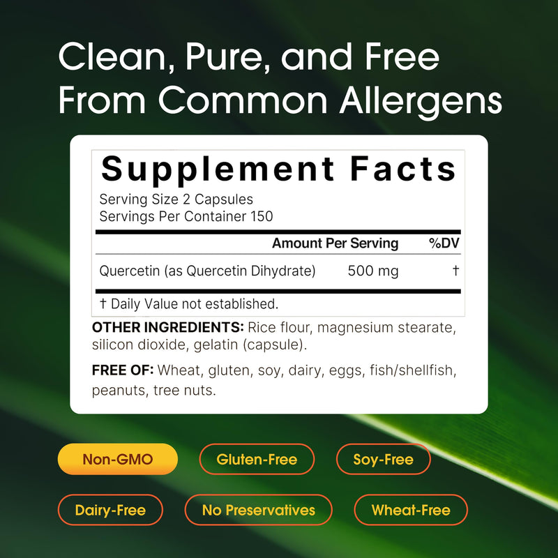 NatureBell Quercetin 500mg, 300 Capsules