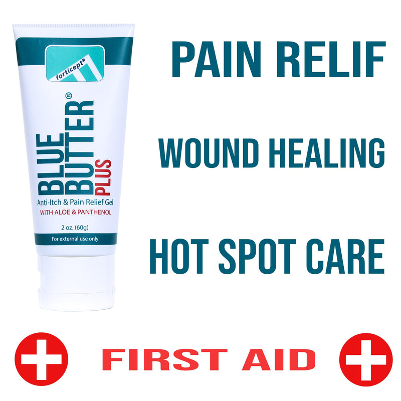 Forticept Blue Butter Plus Dog Itching Skin Relief Cream, Hot Spot Treatment for Dogs, Pain Relief, Dog Wound Care, Heals Skin Sores Irritation Cuts Bites Scrapes, 2 Oz - PawsPlanet Australia